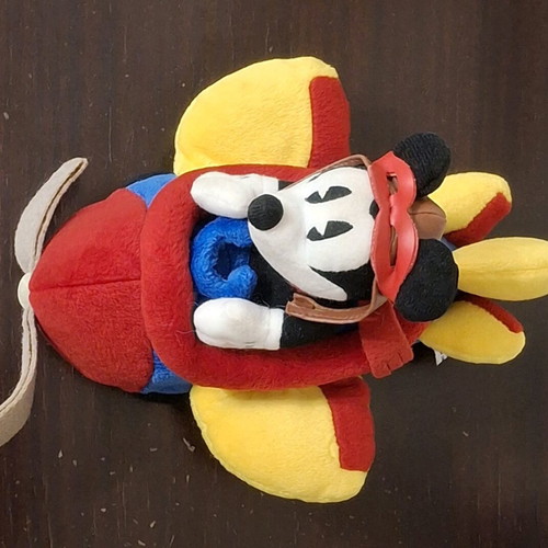 Vintage Mickey Mouse Pilot plush Disney 1997 Encore like new