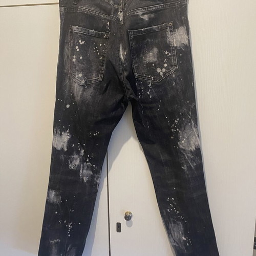 Dsquared2 women's jeans like new, black with paint splatter effect