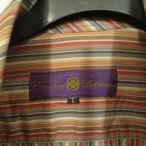 Evisu Deluxe striped shirt size L like new, multicolor