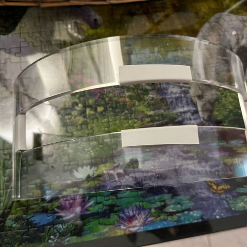 Transparent acrylic vertical laptop stand like new