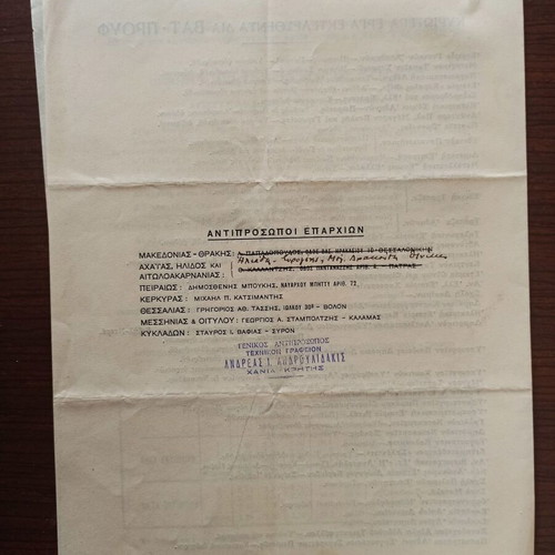 Collectible promotional materials of Vatprouf waterproofing used, set of 18 pages
