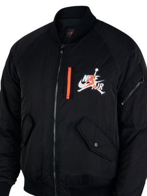 Nike Air Jordan puffer jacket used, black, size L