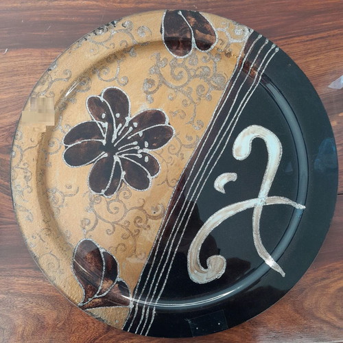 Glass Serving Platter 36 Centimeters New