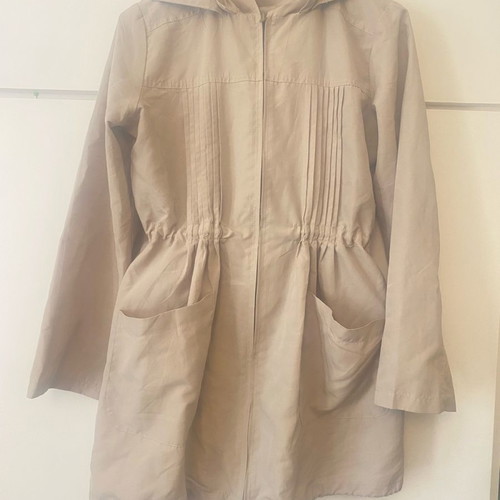 Jacket thin used, beige gabardine, size S