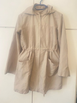 Jacket thin used, beige gabardine, size S