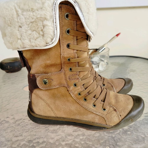 Cushe women's boots used with fur, size 38, brown