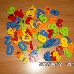 Magnetic numbers used, pack
