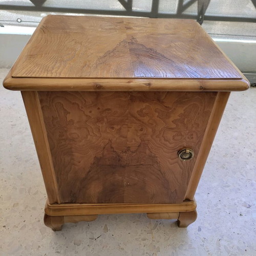 Wooden bedside table used in good condition with drawer