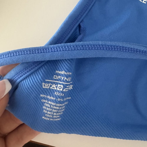 Dfyne Sports Bra like new, size M, blue