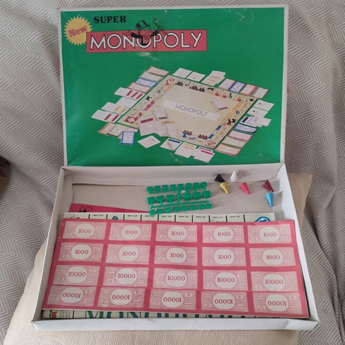 Vintage Greek Super Monopoly board game, new condition