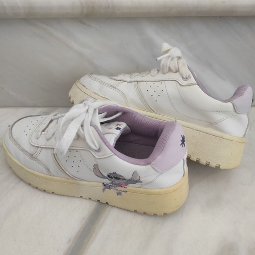 Zara girls' athletic shoes size 34 used, white and pink