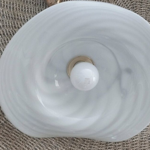 Murano pendant light like new, women's hat off-white with gray bow