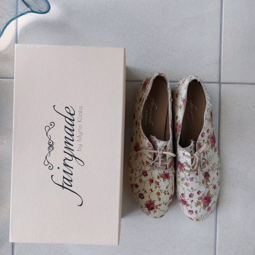 Fairymade handmade floral shoes like new