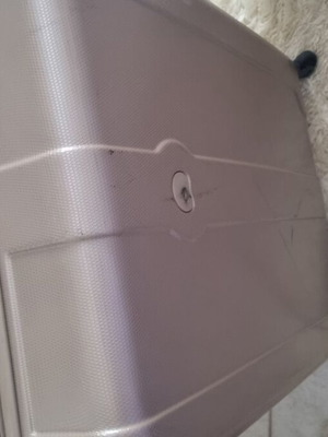 Delsey large suitcase used 76 cm, cigar color
