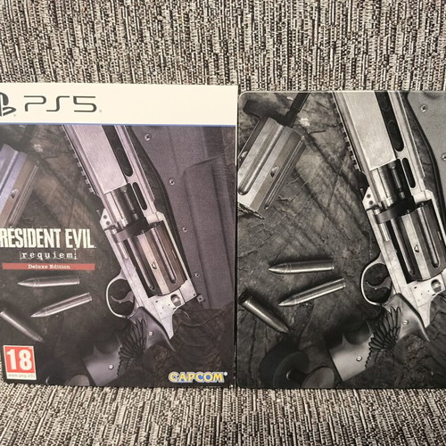 Resident Evil Requiem Steelbook Deluxe Edition PS5 game, like new