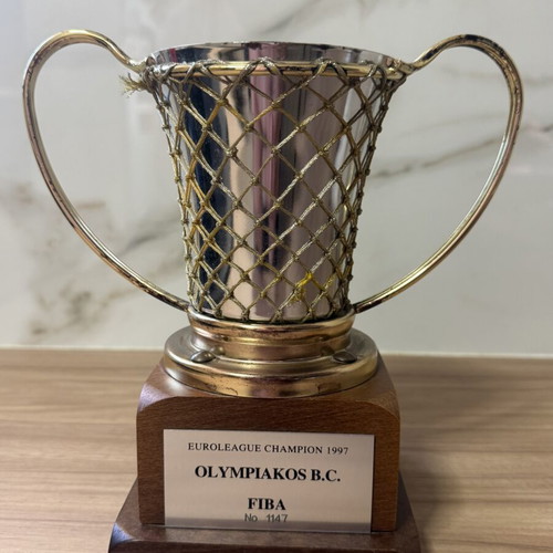 Olympiakos Euroleague Champion 1997 Trophy like new, authentic
