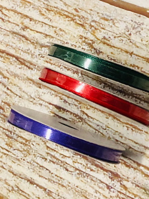Gift wrapping ribbons pack 3 pcs new, nylon