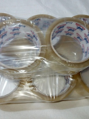 Packing tapes transparent 60 meters pack of 8 new