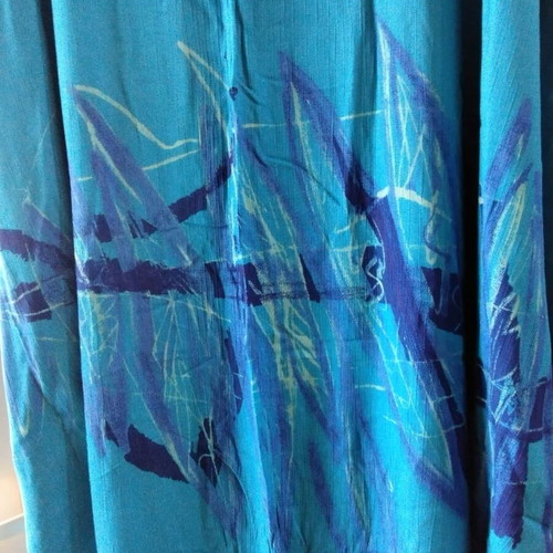 Kaftan dress like new, multicolor turquoise, size XXL