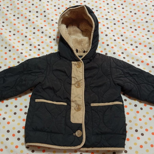 Zara jacket for 2-3 years old, unisex, like new, black and beige
