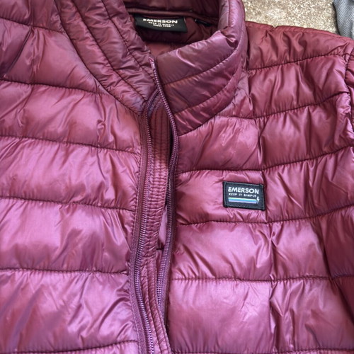 Emerson women's teen puffy jacket like new, burgundy, size M/L
