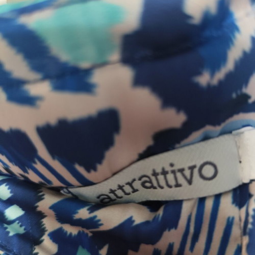Attrattivo high-waisted pants XL with belt, blue