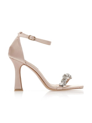 GoGo Shoes satin beige sandals new, size 38