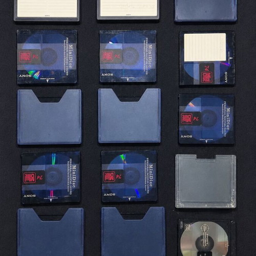 MiniDisc MD 74 minutes used, pack of 14 with cases
