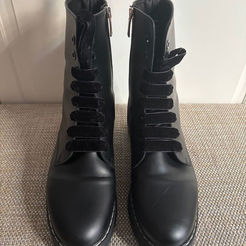 Designer Black Combat Boots Claudie Pierlot Size 40 Like New