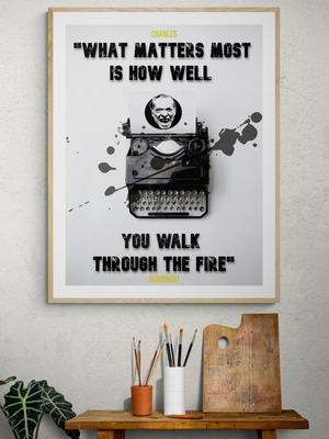 Bukowski poster 60x45 cm new, printed on special paper