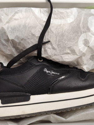Pepe Jeans women's black sneakers, size 38