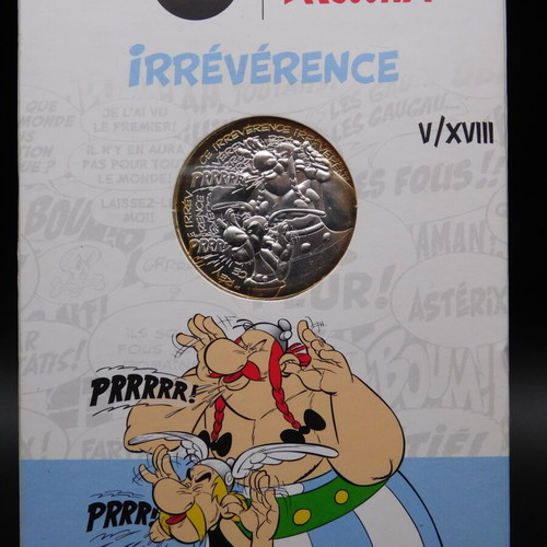Asterix 10 Euro Silver Coin 2022 Irrévérence Monnaie de Paris