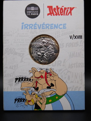 Asterix 10 Euro Silver Coin 2022 Irrévérence Monnaie de Paris