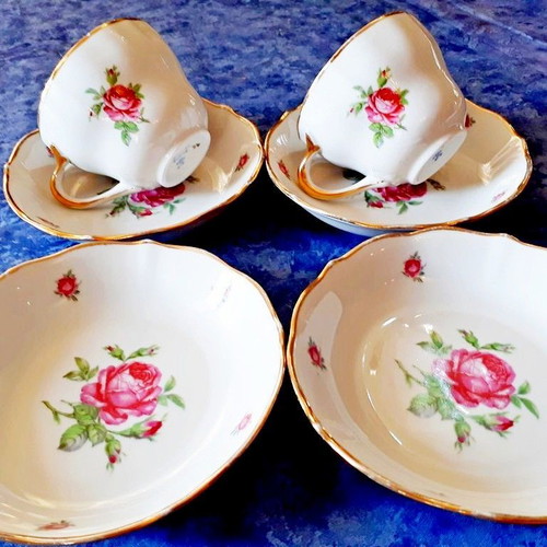 Vintage porcelain cups Oscar Schaller 1918