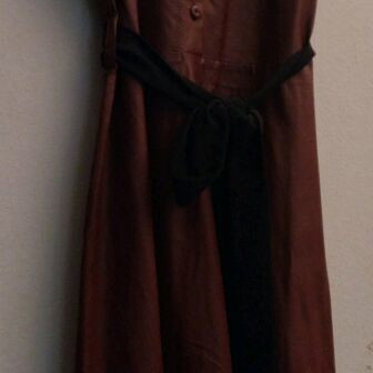 Regalinas women's leather dress like new, size M, brown