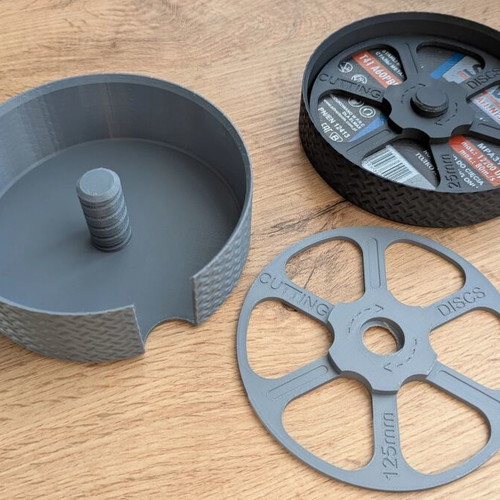 Smart Cutting Disc Storage Case new, 3D printed organizer