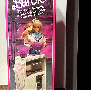 Barbie Sweet Roses furniture designed  kitchen accents1987