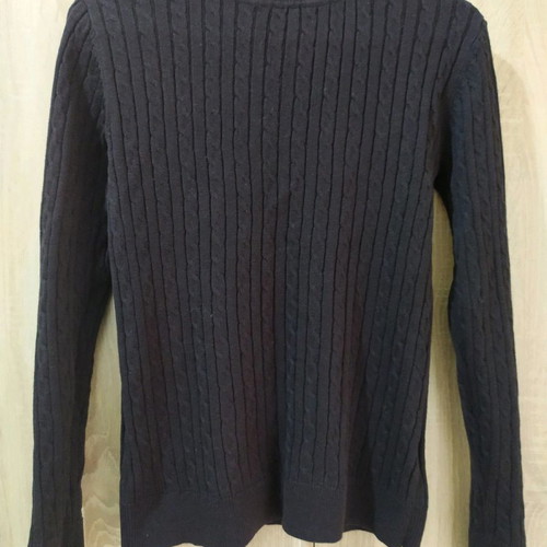 Laura Scott women's dark brown sweater no S like new with fine knit