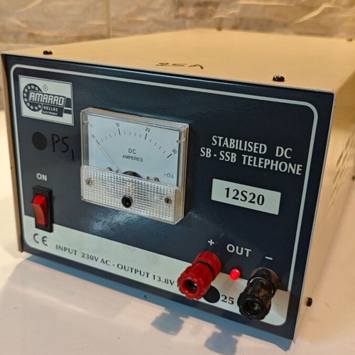 Amarad 12A20 stabilized AC-DC power supply 13.8V 25A used