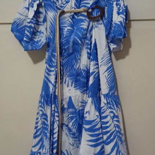 Summer dress like new, blue, one size S-L