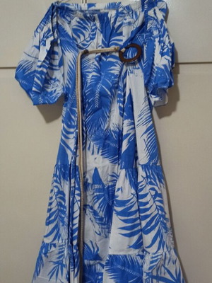 Summer dress like new, blue, one size S-L