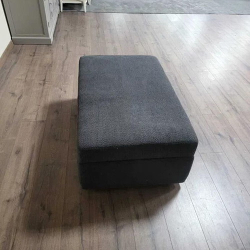 Gray fabric stool with storage function new