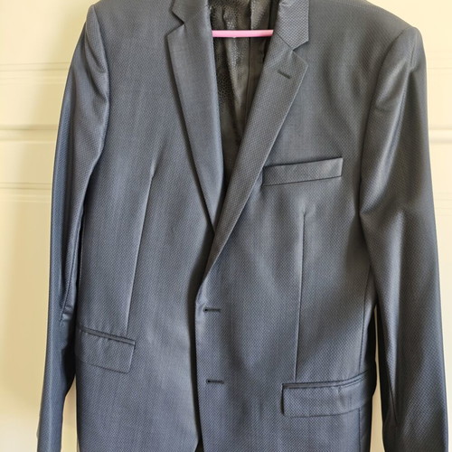 Versace suit size 52 blue like new with vest and trousers