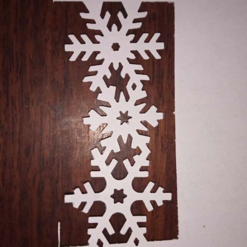 Martha Stewart snowflake border punch used