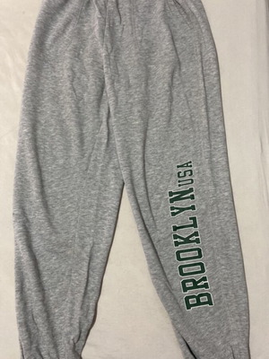 Bershka tracksuit pants, grey, size S