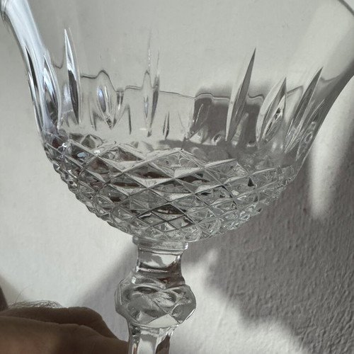 Regency Coppa vintage cocktail champagne glasses, Italian crystal