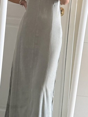 Stradivarius maxi dress, soft khaki green