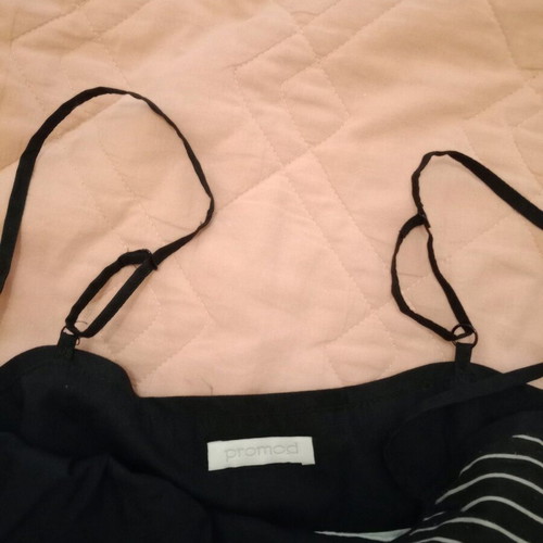 Summer dress used, size S, black and white