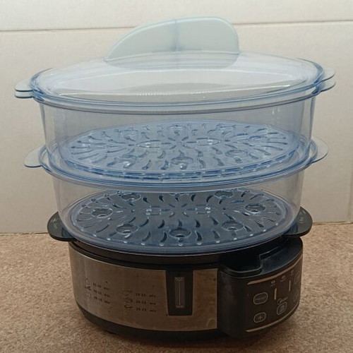 Midea Digital Steamer like new, inox, 2 levels
