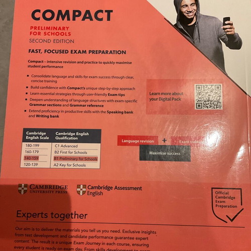 Compact Preliminary for Schools Second Edition B1 Student’s Book used